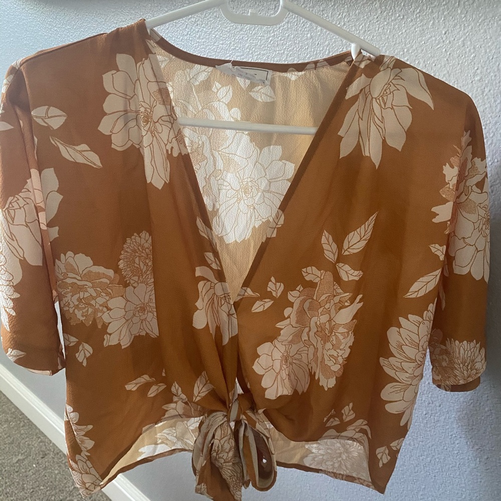 Sage The Label Tie Front Blouse